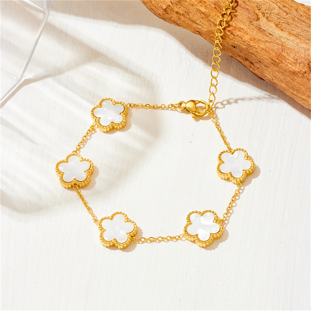 Five Leaf Clover Bracelet