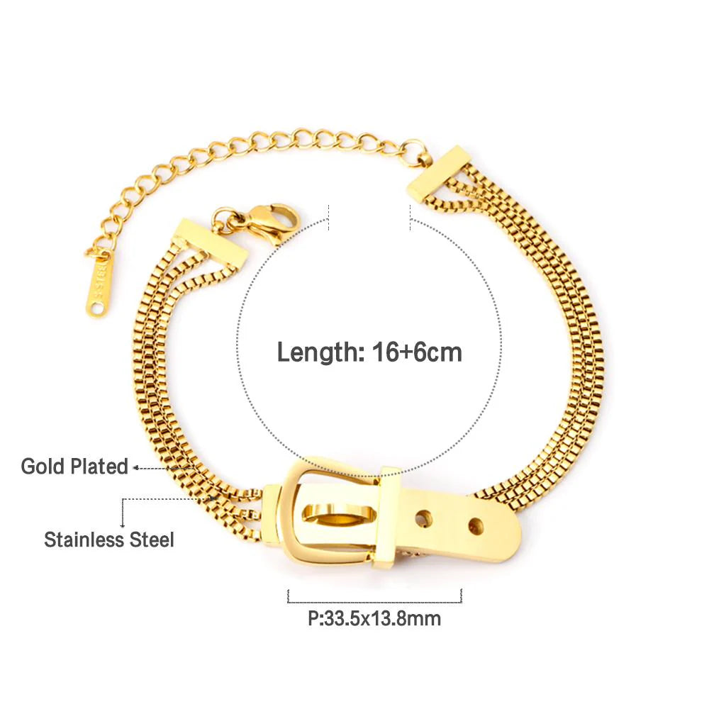Luxe 316L Fashion Bracelet with Extender
