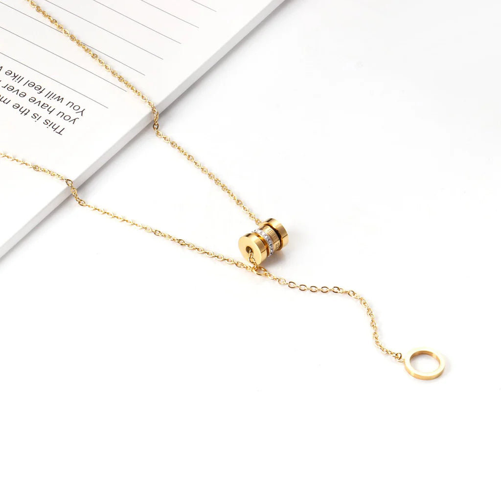Radiant Zircon Link Necklace