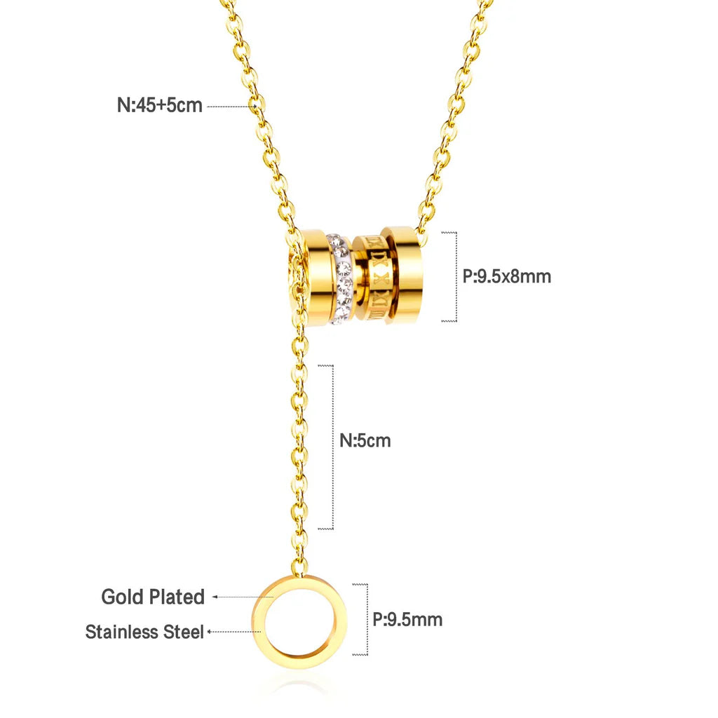 Radiant Zircon Link Necklace