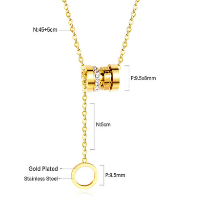 Radiant Zircon Link Necklace