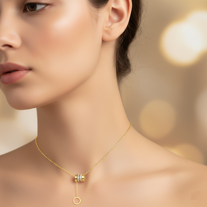 Radiant Zircon Link Necklace