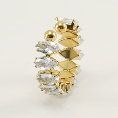 Bague Aurelia en zircon œil-de-cheval